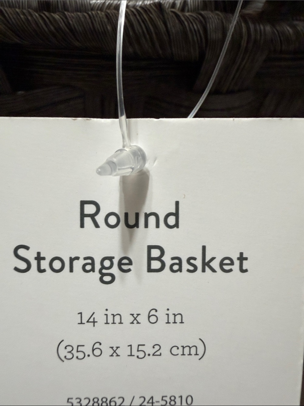 Elements Set Of Two Round Storage Baskets - Picture 9 of 9